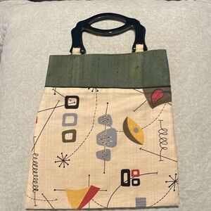 Bolsa Bonita never used fabric handbag with acrylic handle